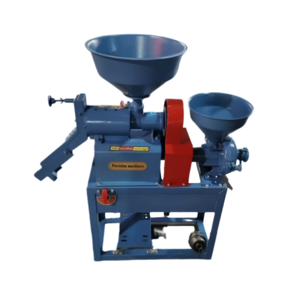 Rice Milling & Pulping Combo Machine